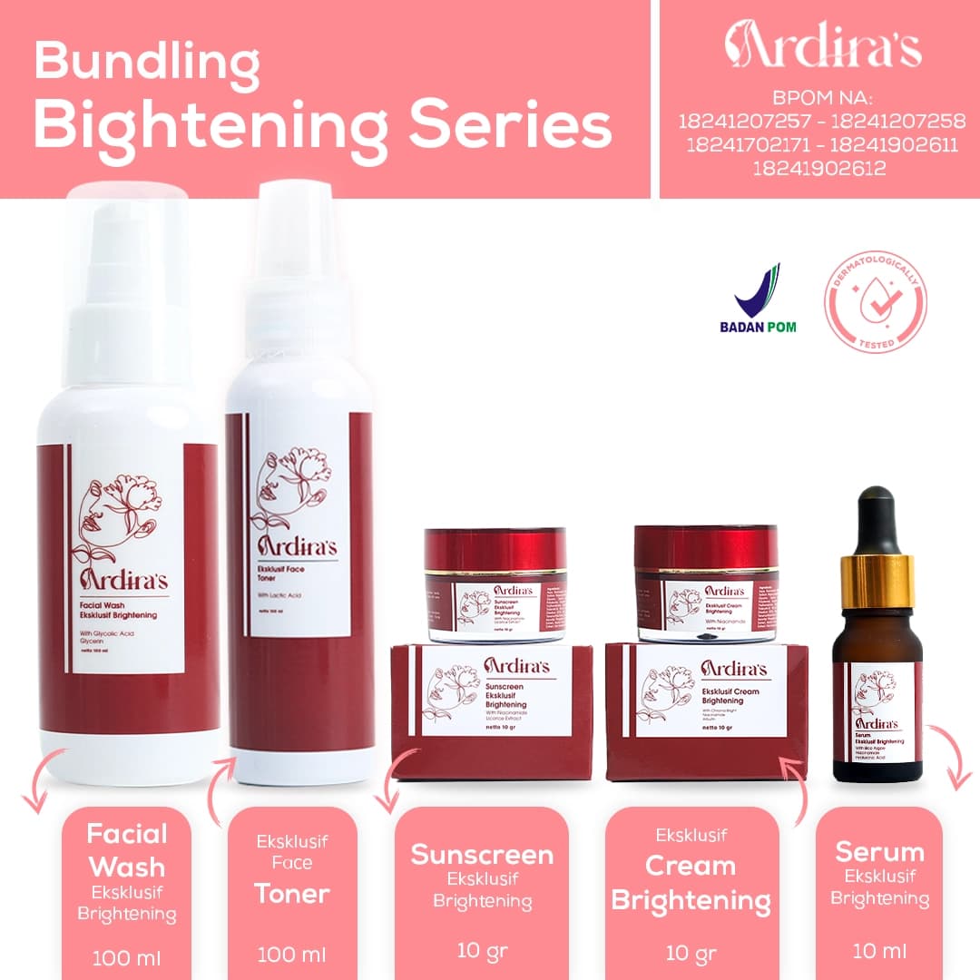 PAKET 5 in 1 Series Eksklusif Brightening (Mencerahkan)